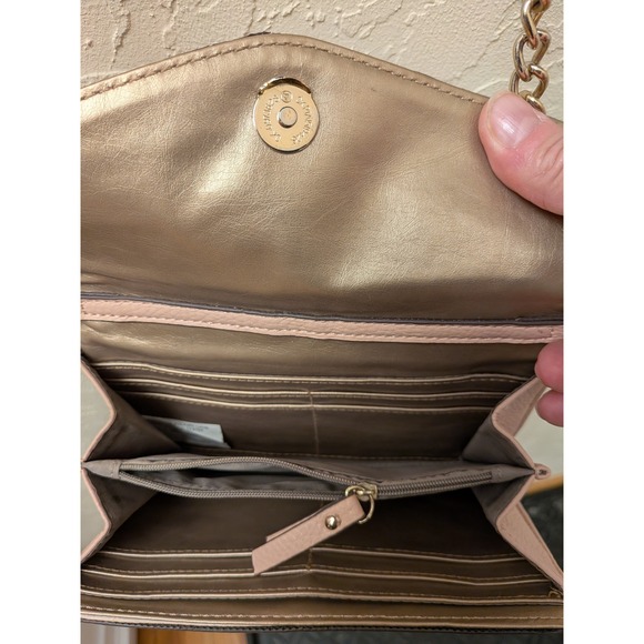 KROSSLON Rose Gold Textured Clutch Wallet Wristlet Card Holder Organizer - Picture 13 of 16